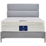 MID.YOU POSTELJA BOXSPRING x , tekstil, leseni material svetlo siva | Shoptok.si