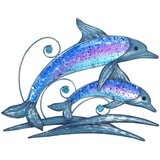 Signes Grimalt Kipci in figurice Delfinski Stenski Okras Modra Cene