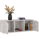 vidaXL TV omarica betonsko siva 88,5x27,5x30,5 cm iverna plošča | Shoptok.si