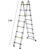  Duple aluminijumske teleskopske merdevine 2,8+2,8 ( 777 ) Cene