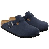 Birkenstock Boston Suede Leather Narrow - New Navy Plava | shoptok.hr