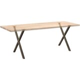  Noge za blagovaonski stol X-oblika 2 kom 80x(72-73) cm čelik | shoptok.hr