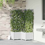  Vrtna saksija 3 pcs Bijeli 80 x 80 x 142 cm Plastika | Eponuda.com