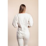 Fenzy Pamučna Bluza S Napuhanim Rukavima, Bijela | shoptok.hr