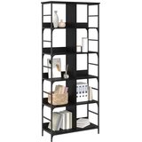  Polica Crni hrast 78,5 x 33 x 188,5 cm metal PB | shoptok.hr