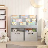  Polica za knjige za djecu Betonski sivi 72 5 x 29 5 x 69 cm - Beton siva | shoptok.hr