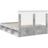  Konstrukcija postelje Beton 140 x 200 cm Masivno borovo les, (5000104351) | Shoptok.si