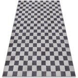 RugsX Preproge Preproga AURA EB112 siva - Šahovnica, strukturna, 120x170 cm Siva | Shoptok.si