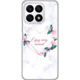 Silikonska maska za Honor X8a Enjoy Every Moments Print bela Cene