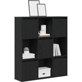 Regal za knjige crni hrasta 89x24x101,5cm od konstruiranog drva | Eponuda.com