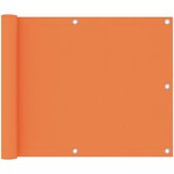 vidaXL Balkonsko platno oranžno 75x600 cm oksford blago Cene
