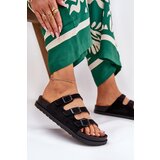 Boto Womens Slippers With Straps And Buckles Black Uliri | shoptok.hr