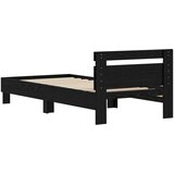  Krevetna konstrukcija Crni hrast 98.5 x 200 cm | shoptok.hr