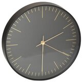  Sat zidni 31,5 cm crno/zlatni | shoptok.hr