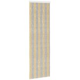 vidaXL Zavjesa protiv insekata Chenille Siva i bež 56 x 185 cm 100% PP - Siva i bež (dvostripa) 56 x 185 cm | shoptok.hr