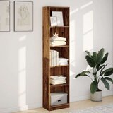 vidaXL Knjižna omara starinski les 40x24x176 cm inženirski les | Shoptok.si