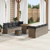  Sjedeća garnitura za vrt s jastukom Siva 80 x 80 x 71 cm | shoptok.hr