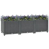vidaXL povišena gredica 120 x 40 x 38 cm od polipropilena Cijene