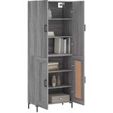  Visoka komoda siva sonome 69,5x34x180 cm od konstruiranog drva | shoptok.hr