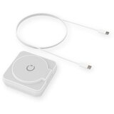Ksix bežični punjač 3u1 15W, sklopivi, MagSafe & Qi kompatibilan, bijeli | shoptok.hr