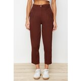 Trendyol Brown Striped Trousers | shoptok.hr
