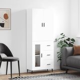 The Living Store Visoka omara bela 69,5x34x180 cm inženirski les - Visoka Omara, (21435384) Cene