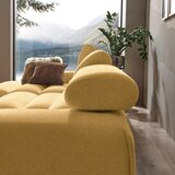 Lomoco KOTNA SEDEŽNA GARNITURA, velur barve karija | Shoptok.si