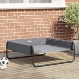 vidaXL dvignjena postelja za pse svetlo siva L Oxford tkanina in jeklo | Shoptok.si