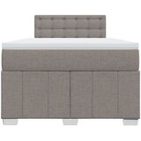  Krevet s oprugama i madracem smeđesivi 120 x 190 cm od tkanine | shoptok.hr
