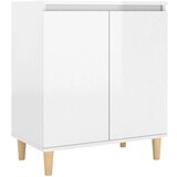 Maison Chic Komoda - Predalnik z lesenimi nogami visok sijaj bela 60x35x70cm iverna pl., (21721290) | Shoptok.si