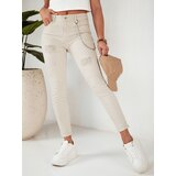 DStreet Women's denim pants ALEX light beige | Shoptok.si