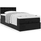  Otomanski krevet s madracem crni 90x200 cm umjetna koža | shoptok.hr