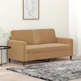 vidaXL Kavč dvosed rjav 140 cm žamet Cene