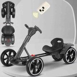  Karting na akumulator 12V na Daljinski upravljač i sklopiv na klik KT001 - Crni ( Do 50kg ) Cene