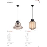  Redo 01-1773 - Visilica na sajli AMNO 1xE27/42W/230V, prečnik 26 cm, siva | Eponuda.com