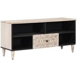 TV ormar s ladicama Bijelo 100 x 33,5 x 46 cm Čvrsto drvo manga | Eponuda.com