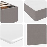  Krevet S LED lampica s pohranom Sivo-smeđa 180 x 200 cm tkanina | shoptok.hr