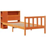 vidaXL Krevet s regalom za knjige bez madraca 75 x 190 cm od borovine | shoptok.hr