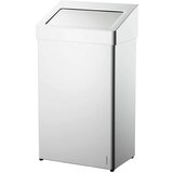 Air Wolf Zbiralnik odpadkov s pokrovom, prostornina 60 l, ŠxVxG 400 x 726 x 258 mm, nerjavno jeklo, belo praškasto lakirano Cene