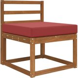  Zunanja blazina za kavč vinsko rdeča 60 x 60 x 8 cm Poliester, (5000202267) | Shoptok.si