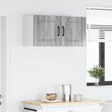  Ormar za Zid PORTO 2 pcs Siva Sonoma 40 x 31 x 40 cm | Eponuda.ba