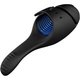Leopard - vibrator od žira na baterije, s dva motora (crni) | shoptok.hr