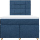  Krevet s oprugama i madracem plavi 120 x 190 cm od tkanine | shoptok.hr
