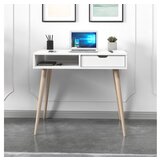 Hanah home radni sto offer - white, wooden whitewooden study desk | Eponuda.com