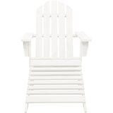 The Living Store Vrtni stol s taburejem lesen bel - Vrtni Stol, (21460503) | Shoptok.si