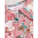 Next Obleka rjava / zelena / rdeča / bela | Shoptok.si