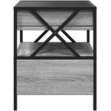  Noćni ormarić s beskonačnim LED boja hrasta 40 x 40 x 51 cm | shoptok.hr