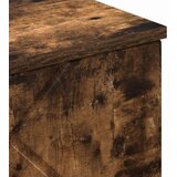 vidaXL Kopalniška omarica z vrati Dimljeni hrast 30 x 31,5 x 61 cm | Shoptok.si