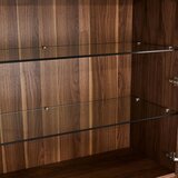 Furnhouse Rjava vitrina v orehovem dekorju 110x190 cm Tokyo – | Shoptok.si