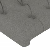  LED uzglavlje tamnosivo 203x16x78/88 cm od tkanine | Eponuda.com